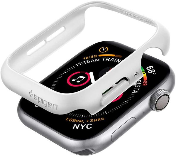 Чехол Spigen для Apple Watch SE / 6 / 5 / 4 (44mm) - Thin Fit, White (062CS24475) 062CS24475 фото
