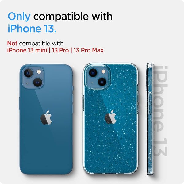 Чохол Spigen для iPhone 13 — Liquid Crystal Glitter, Crystal Quartz (ACS03516) ACS03516 фото