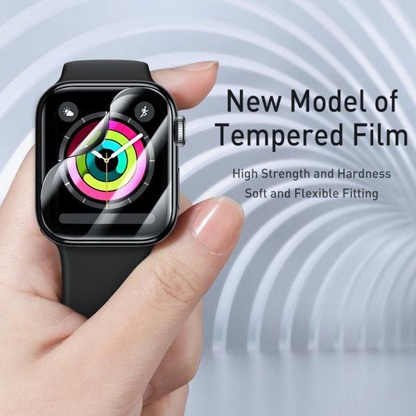 Захисне скло Baseus Full-screen для Apple Watch series 1/2/3 (42mm), Black (SGAPWA4-F01) SGAPWA4-F01 фото