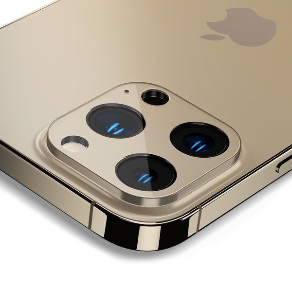 Захисне скло Spigen для камери iPhone 13 Pro/ 13 Max — Optik camera lens (2шт), Gold (AGL04034) AGL04034 фото