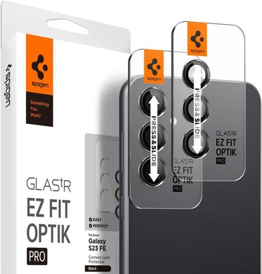 Защитное стекло Spigen для камеры Galaxy S23 FE - EZ Fit Optik Pro (2шт), Black (AGL06987) AGL06987 фото