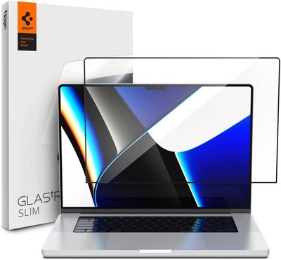 Защитное стекло Spigen для MacBook Pro (2021) 14" GLAS.tR SLIM, Black (AGL04234) AGL04234 фото