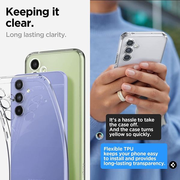 Чохол Spigen для Samsung Galaxy A54 5G - Liquid Crystal, Crystal Clear (ACS05889) ACS05889 фото