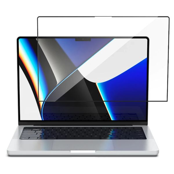 Захисне скло Spigen для MacBook Pro (2021) 14" GLAS.tR SLIM, Black (AGL04234) AGL04234 фото