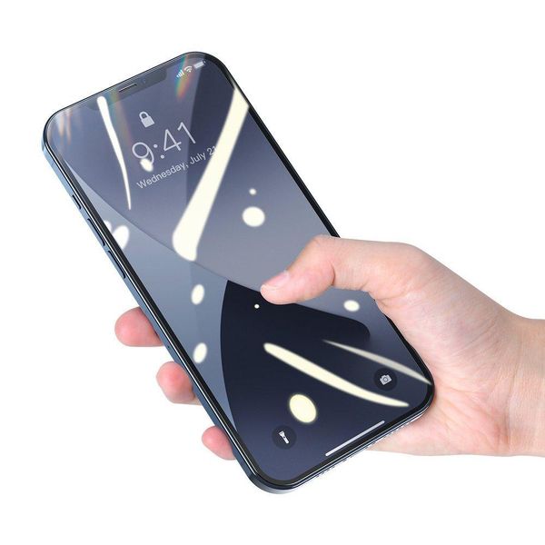 Захисне скло Baseus для iPhone Mini 12 (5.4 inch) Full-screen and Full-glass (2шт), Black (SGAPIPH54N-KC01) 229082 фото