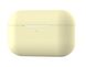 Чехол силиконовый для наушников Apple Airpods Pro, силикон, разные цвета Молочно-желтый 1091437342 фото
