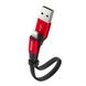 Кабель Baseus USB Cable to Lightning Nimble 23 cm, Red (CALMBJ-B91) 259508 фото 1