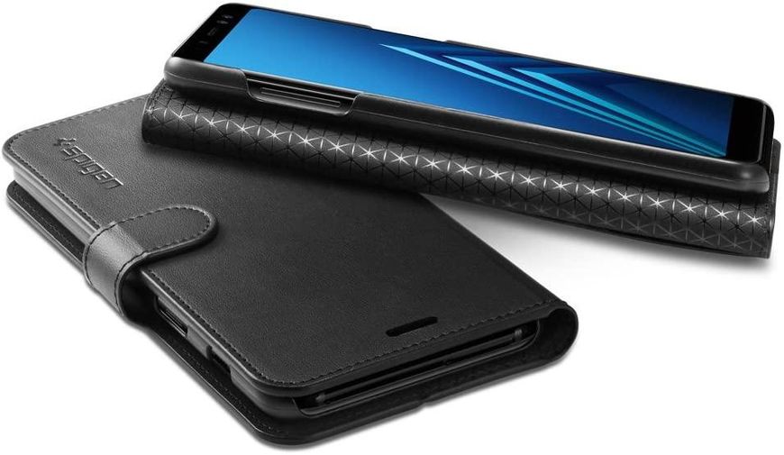Книжка-Чехол Spigen для Samsung Galaxy A8 (2018) Wallet S, Black (590CS22756) 590CS22756 фото