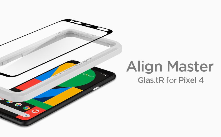 Захисне скло Spigen для Google Pixel 4 (2019) Glas.tR AlignMaster, Black (AGL00482) AGL00482 фото