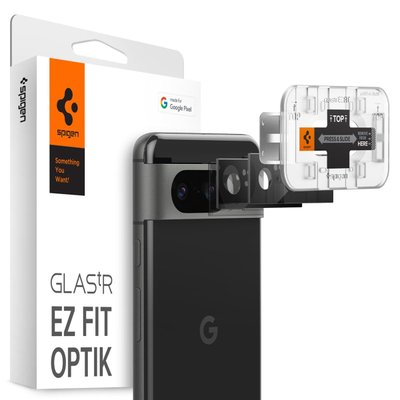 Защитное стекло Spigen для камеры Pixel 8 - EZ Fit Optik (2шт), Black (AGL06352) AGL06352 фото