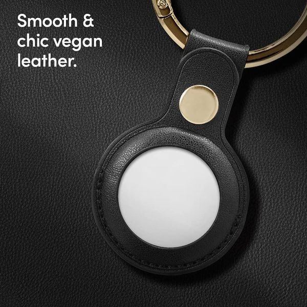 Чехол Spigen для Apple AirTag - CYRILL Basic Leather, Black (AMP01836) AMP01836 фото
