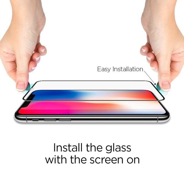 Защитное стекло Spigen для iPhone XS/X Full Cover (063GL25234) 063GL25234 фото