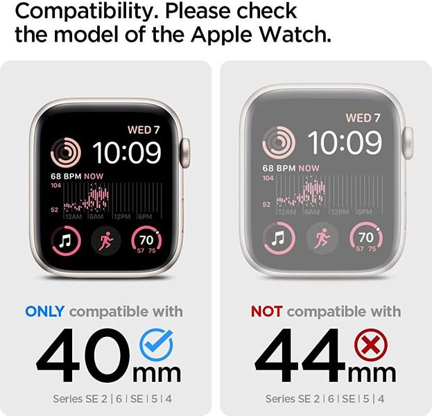 Чохол та ремінець Spigen Liquid Air Pro для Apple Watch SE2/6/SE/5/4 (40mm) Soft White (ACS02228) ACS02228 фото