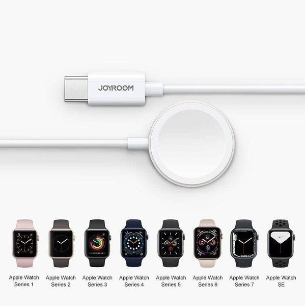 Кабель Joyroom для Apple Watch with Induction Charger S-IW004 Type-C 1.2 m, White (6941237178688) 178688 фото
