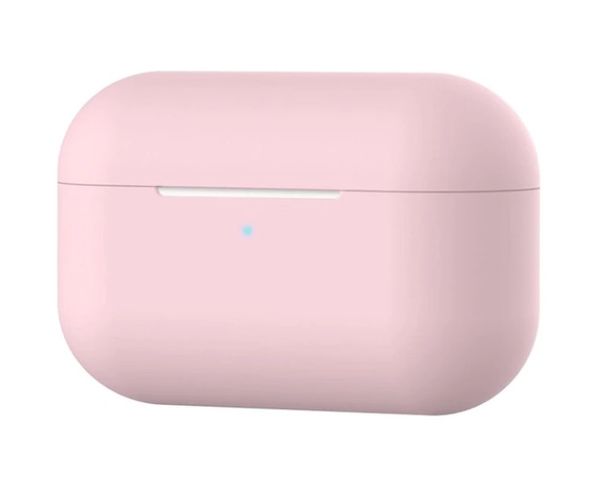 Чехол силиконовый для наушников Apple Airpods Pro, силикон, разные цвета Нежно-розовый 1091437344 фото