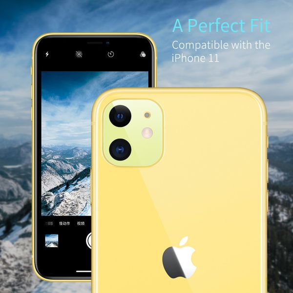 Захисне скло для камери ESR для iPhone 11 Fullcover Camera Glass Film, Yellow (3C03195200401) 109182 фото