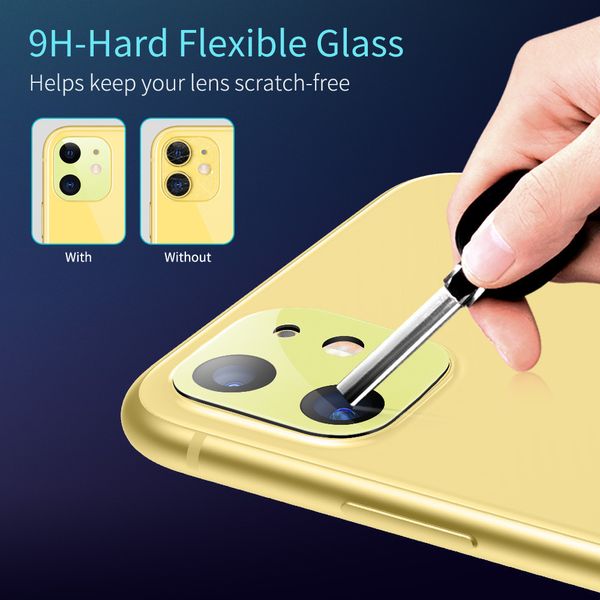 Защитное стекло для камеры ESR для iPhone 11 Fullcover Camera Glass Film, Yellow (3C03195200401) 109182 фото