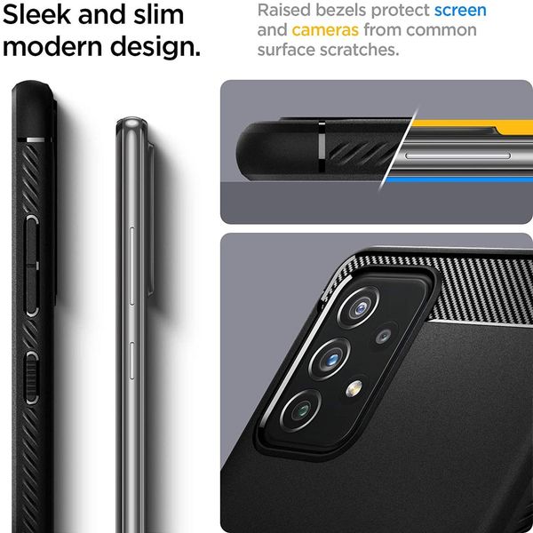 Чохол Spigen для Samsung Galaxy A72 — Rugged Armor, Matte Black (ACS02324) ACS02324 фото