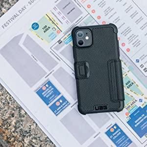 Чехол-книжка Urban Armor Gear для iPhone 11 - (UAG) Metropolis, Black 8441 фото