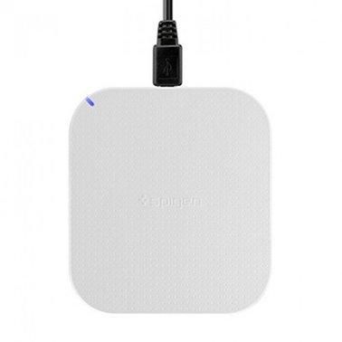 Бездротовий зарядний пристрій Spigen Essential F302W для iPhone X/8/8 Plus/Samsung, White (000CH20799) 000CH20799 фото