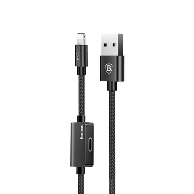 Кабель Baseus Music series Audio cable for iPhone 1m, Black CALYU-01 фото