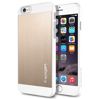 Чехол Spigen для iPhone 6s / 6 Aluminum Fit, Champagne Gold (SGP10945) SGP10945 фото