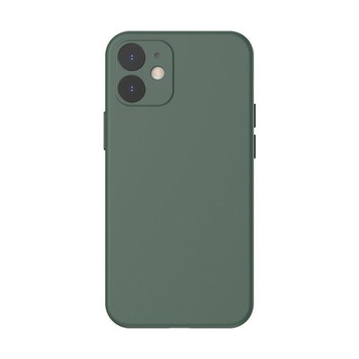 Чехол Baseus для iPhone 12 Liquid Silica Gel, Dark green (WIAPIPH61N-YT6A) 228504 фото