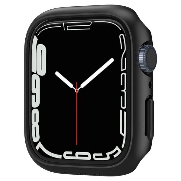 Чохол Spigen для Apple Watch 7 (45 mm) Thin Fit, Black (ACS04174) ACS04174 фото