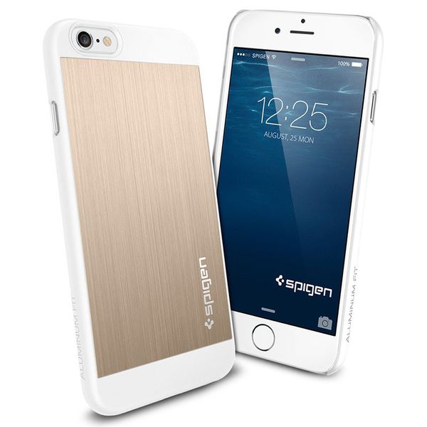 Чохол Spigen для iPhone 6s / 6 Aluminum Fit, Champagne Gold (SGP10945) SGP10945 фото