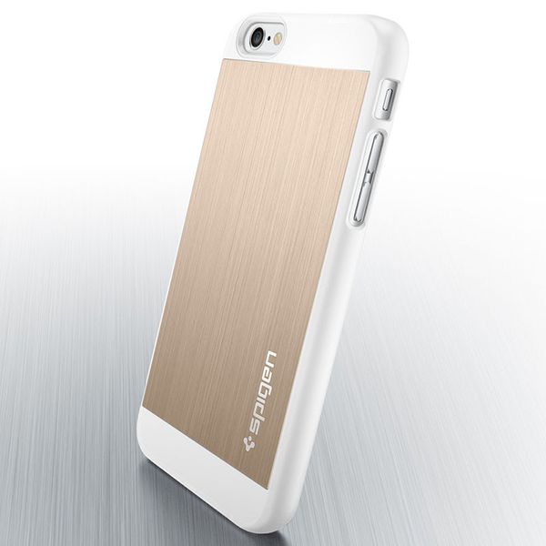Чохол Spigen для iPhone 6s / 6 Aluminum Fit, Champagne Gold (SGP10945) SGP10945 фото