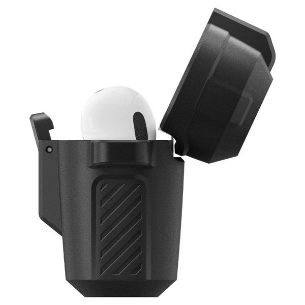 Чехол Spigen для Apple AirPods Pro 1 - Lock Fit, Matte Black (ACS04755) ACS04755 фото