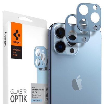 Защитное стекло Spigen для камеры iPhone 13 Pro/ 13 Pro Max - Optik (2шт), Sierra Blue (AGL04032) AGL04032 фото