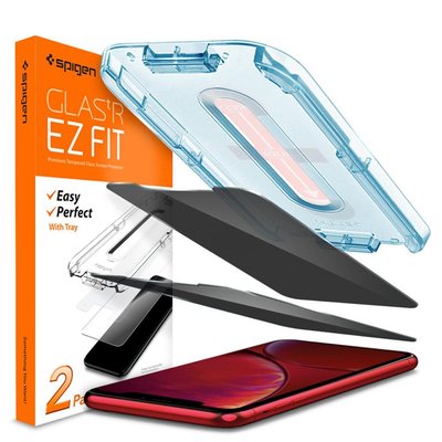 Защитное стекло Spigen для iPhone 11 / XR EZ FIT GLAS.tR Privacy, 2 шт. (064GL25687) 064GL25687 фото