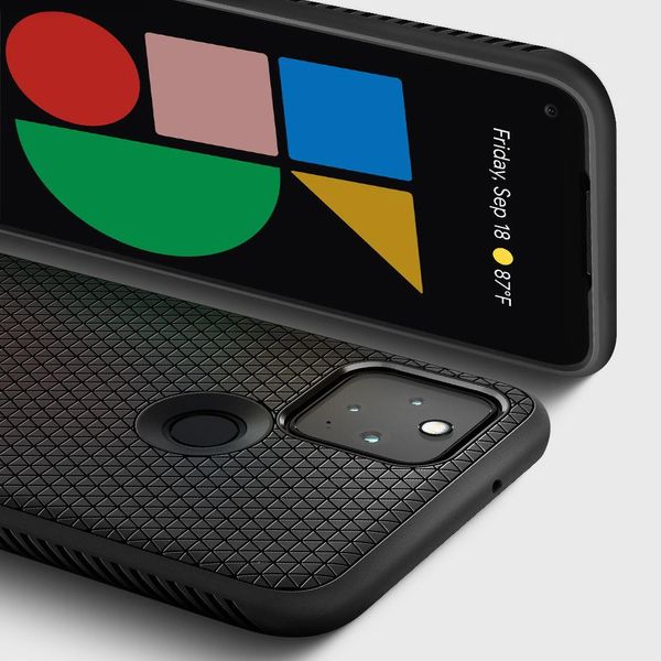 Чохол Spigen для Google Pixel 5 — Liquid Air, Matte Black (ACS01896) ACS01896 фото