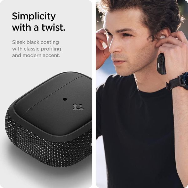 Чохол Spigen для Apple AirPods 3 — Classic Fit, Black (ASD02171) ASD02171 фото