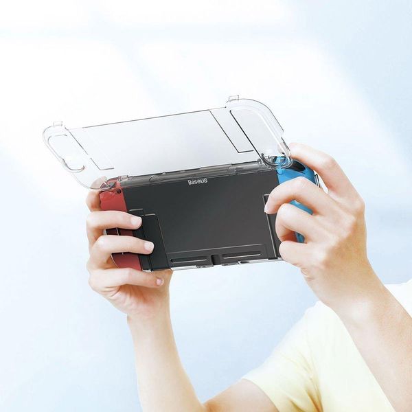 Чохол Baseus для ігрової консолі Nintendo Switch — GS06 360°Flip, Transparent (WISWGS06-02) WISWGS06-02 фото