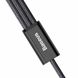 Кабель Baseus Rapid Series 3-in-1 Cable Micro+Dual Lightning 3A 1.2м, Black (CAMLL-SU01) 256408 фото 2