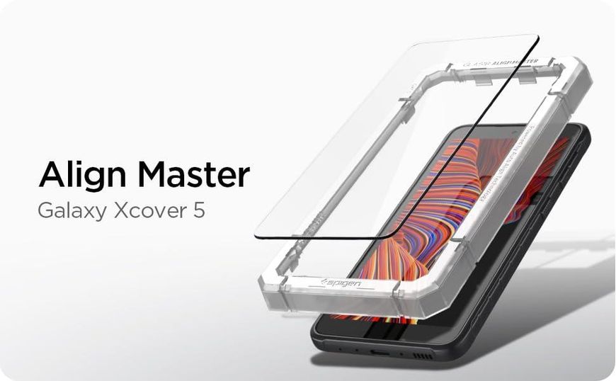 Захисне скло Spigen Samsung Galaxy X Cover 5 - ALIGNmaster (2 шт), Clear (AGL03005) AGL03005 фото