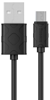 Кабель USB Baseus Yaven MicroUSB 1м, Black (CAMUN-01) 247581 фото