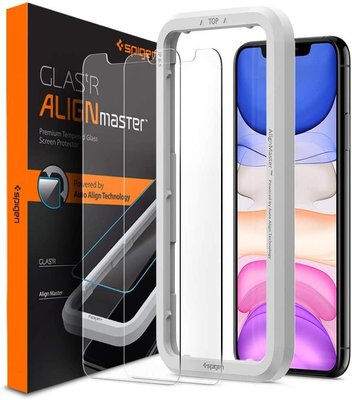 Защитное стекло Spigen для iPhone 11 / XR - (2 шт) Glas.tR AlignMaster (AGL00101) AGL00101 фото