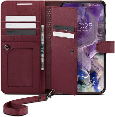 Книжка-Чохол Spigen для Samsung Galaxy S23 - Wallet S Plus, Burgundy (ACS05724) ACS05724 фото