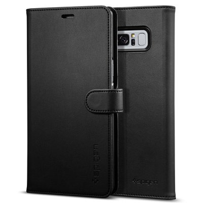 Книжка-Чехол Spigen для Samsung Note 8 Wallet S, Black 587cs22095 фото