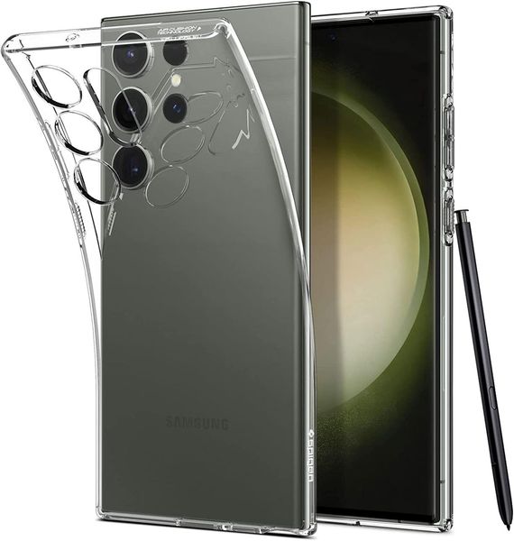 Чохол Spigen для Samsung Galaxy S23 Ultra - Liquid Crystal, Crystal Clear (ACS05610) ACS05610 фото