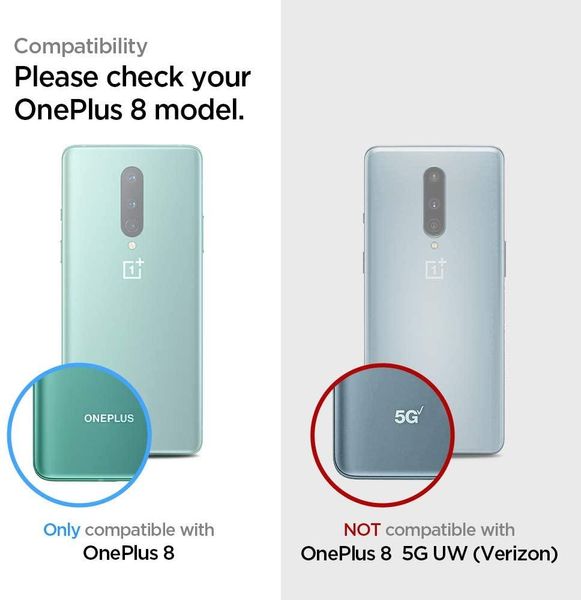 Чохол Spigen для OnePlus 8, Ultra Hybrid, Crystal Cleare (ACS00829) ACS00829 фото