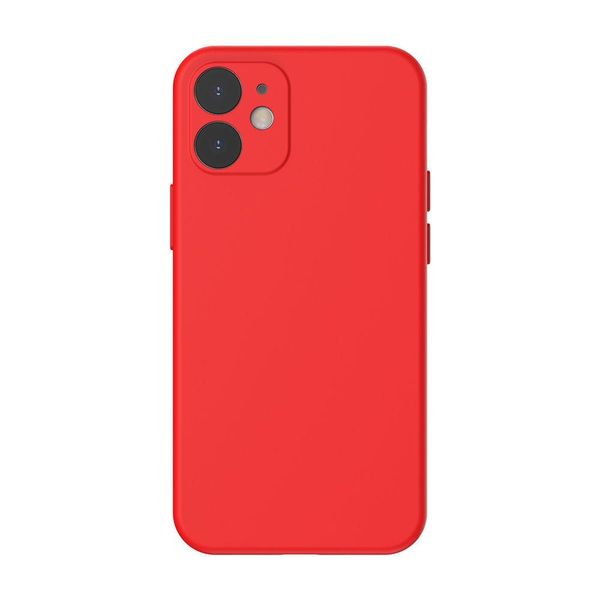 Чохол Baseus для iPhone 12 Liquid Silica Gel, Bright red (WIAPIPH61N-YT09) 228528 фото