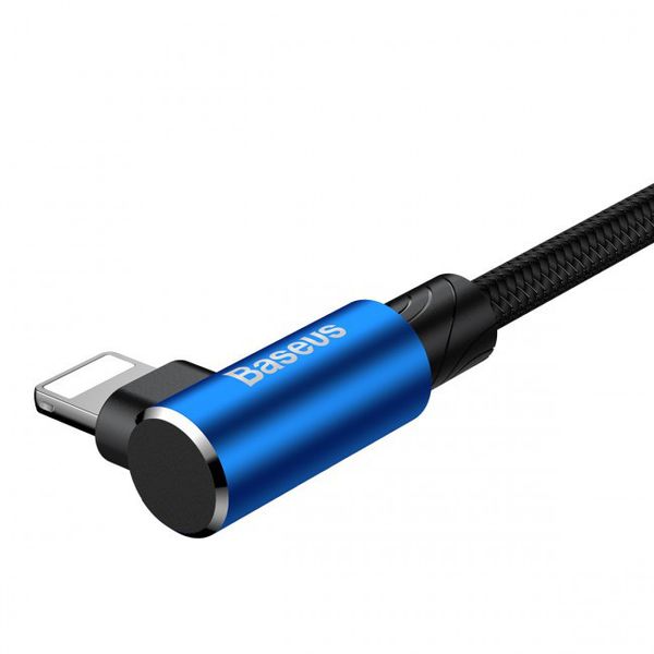 Кабель Baseus Elbow Type USB Cable to Lightning, (1m) Blue (CALMVP-03) CALMVP-03 фото