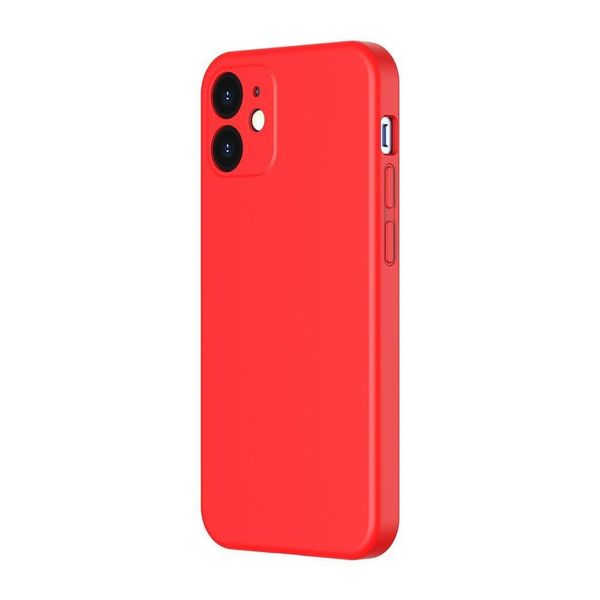 Чехол Baseus для iPhone 12 Liquid Silica Gel, Bright red (WIAPIPH61N-YT09) 228528 фото