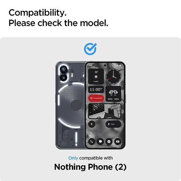 Захисне скло Spigen для Nothing Phone 2 - Glas.tR AlignMaster (2 шт), Clear (AGL06981) AGL06981 фото