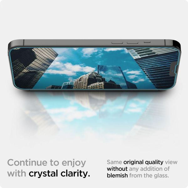 Защитное стекло Spigen для iPhone 13 mini - EZ FIT, HD, GLAS.tR (1 шт), (AGL03726) AGL03726 фото