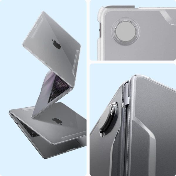 Чохол Spigen для MacBook Air 13.6 inch M2 A2681 (Пошкоджена упаковка) - Thin Fit, Crystal Clear (ACS05271) ACS05271 фото